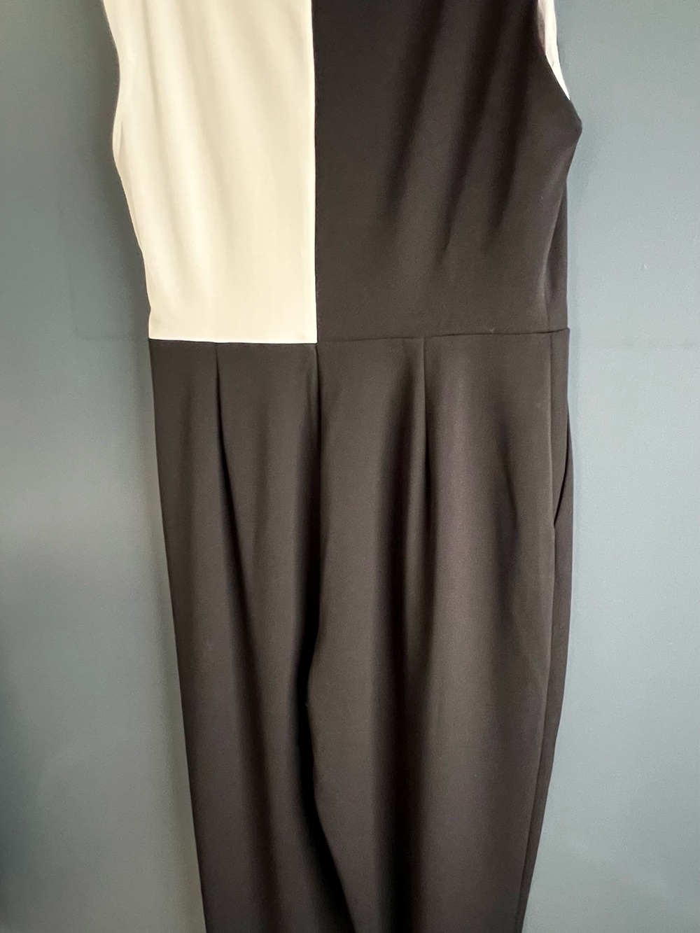 Andrew Marc Black and White Jumpsuit - Picture 8 of 12